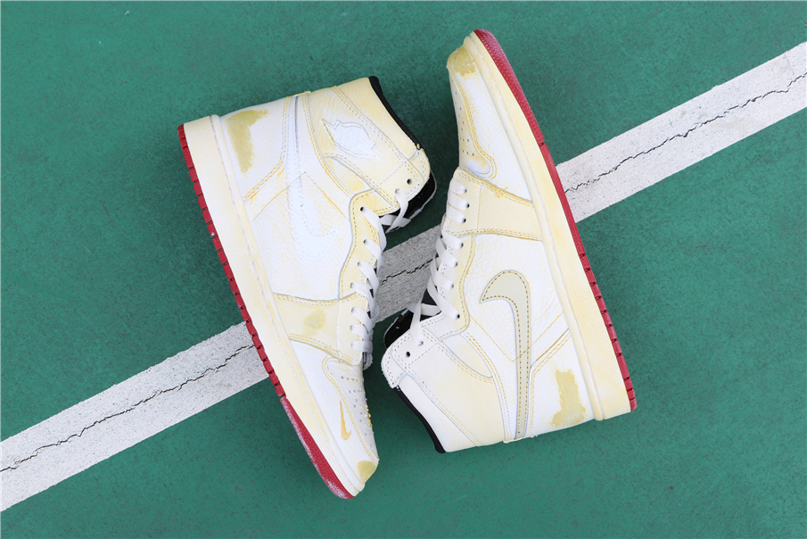 Air Jordan Nigel Sylvester x Air Jordan 1 Retro High White Yellow Red